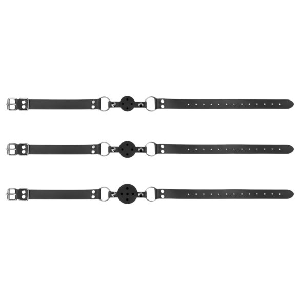 Bedroom Fantasies - sada roubíků do úst - 3 kusy - černá