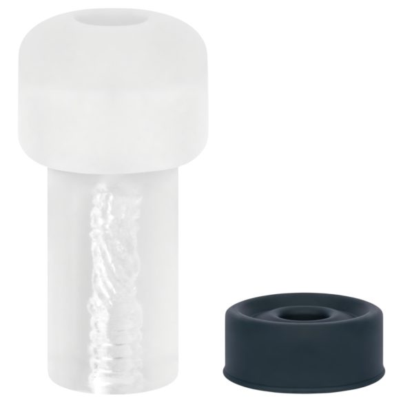 Boners - automatická penisová pumpa masturbátor (průhledný-černý)