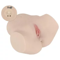   FWB - realistický vibrační masturbátor torzo - tělová barva