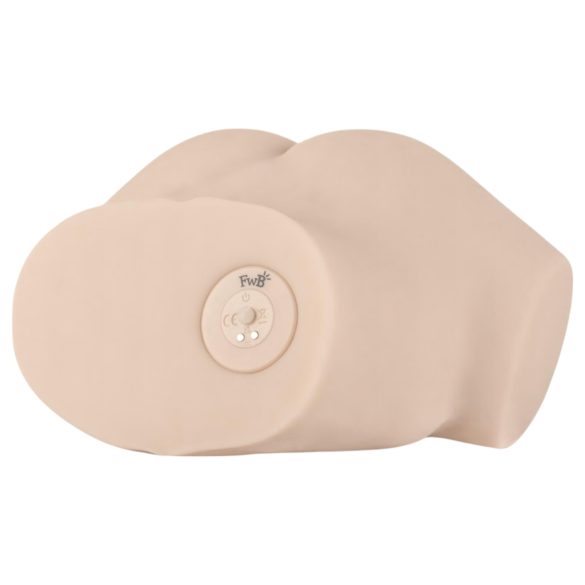 FWB - realistický vibrační masturbátor torzo - tělová barva