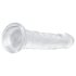 EasyToys - gelové dildo - 18 cm (průhledné)
