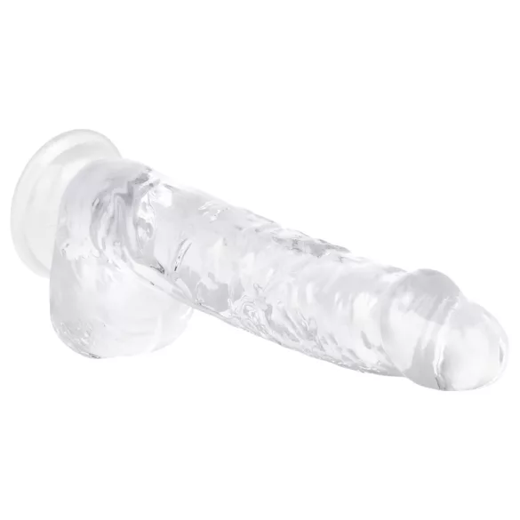 EasyToys - dildo s varlaty - 13,5 cm - transparentní