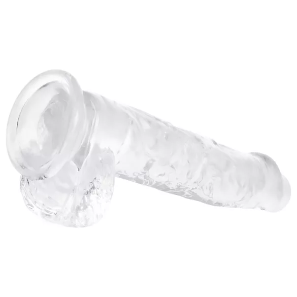 EasyToys - dildo s varlaty - 13,5 cm - transparentní