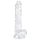 EasyToys - dildó s varlaty - 17 cm (průhledný)