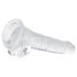 EasyToys - dildó s varlaty - 17 cm (průhledný)