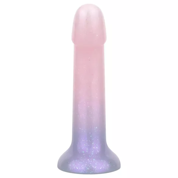 EasyToys Mermaid - třpytivý dildo - 15 cm (růžové)