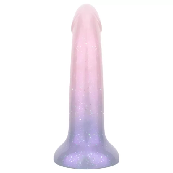 EasyToys Mermaid - třpytivý dildo - 15 cm (růžové)