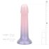 EasyToys Mermaid - třpytivý dildo - 19cm (růžový)