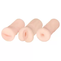 FWB - realistický masturbátor sada - přírodní barva