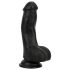 Easytoys - Realistické dildo s varlaty - 12 cm (černé)