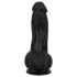Easytoys - Realistické dildo s varlaty - 12 cm (černé)