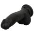 Easytoys - Realistické dildo s varlaty - 12 cm (černé)