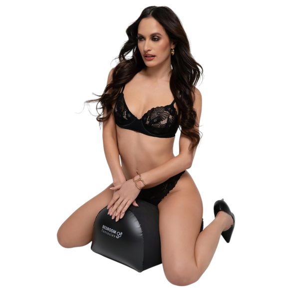 Bedroom Fantasies - nafukovací sex polštář - držák na vibrátor - černý