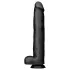 BUTTR - obří realistické dildo - 43 cm - černé