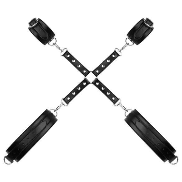 Bedroom Fantasies - pouta na zápěstí a stehna - černá