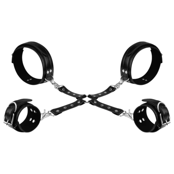 Bedroom Fantasies - pouta na zápěstí a stehna - černá