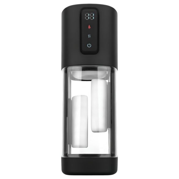 CRUIZR CX11 - vyhřívaný masturbátor s utažením - černý