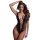 Christine - hluboký výstřih síťovaný body (černá) - XS-XL