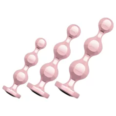 Rosy Gold - anální dildo sada - růžové zlato