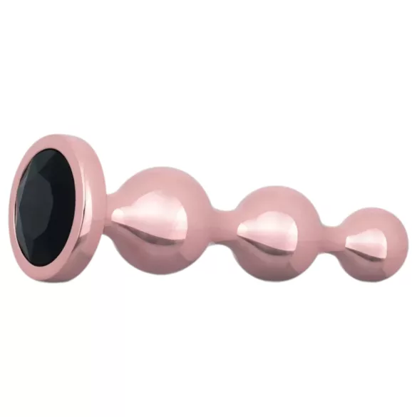 Rosy Gold - anální dildo sada (růžové zlato)