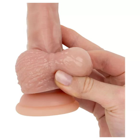 Real Fantasy Declan - realistický dildo s předkožkou (tělová barva) - 18 cm