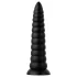 BUTTR Caterpiller - obří anální kolík (černý) - 29 cm