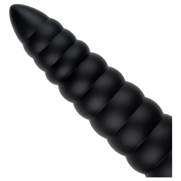 BUTTR Caterpiller - obří anální kolík (černý) - 29 cm