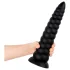 BUTTR Caterpiller - obří anální kolík (černý) - 29 cm