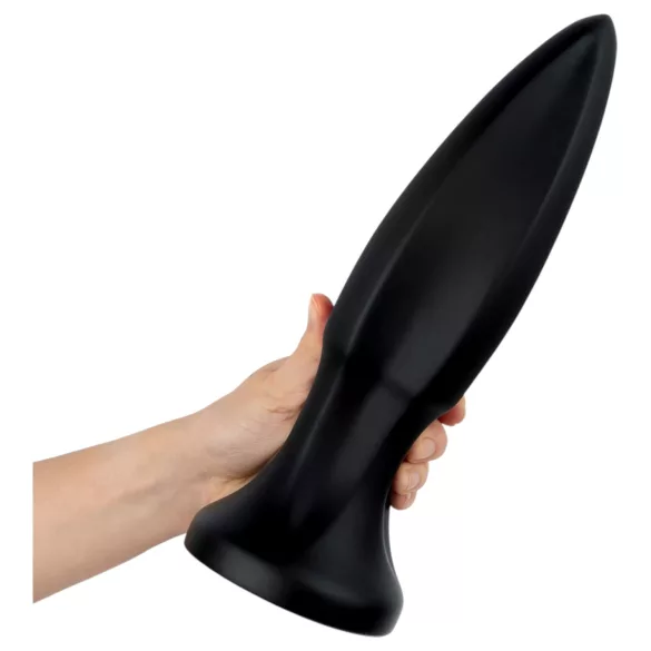 BUTTR Huge Explosive II - obří anální kolík (černý) - 29 cm