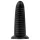 BUTTR Double Ribbed - obrovský rýhovaný anální kolík (černý) - 26 cm