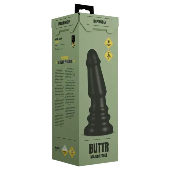 BUTTR Tactical II - obrovský anální kolík (černý) - 26 cm