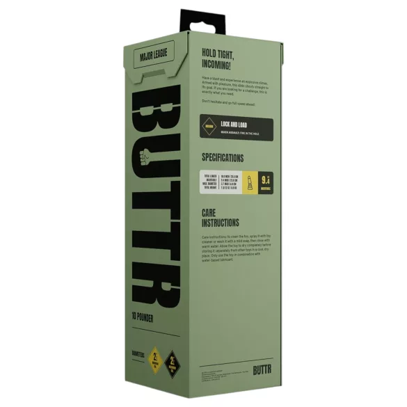 BUTTR Tactical II - obrovský anální kolík (černý) - 26 cm