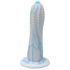 Ylva & Dite Prickly Pear – tečkované dildo (bílá-modrá)
