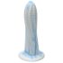 Ylva & Dite Prickly Pear – tečkované dildo (bílá-modrá)