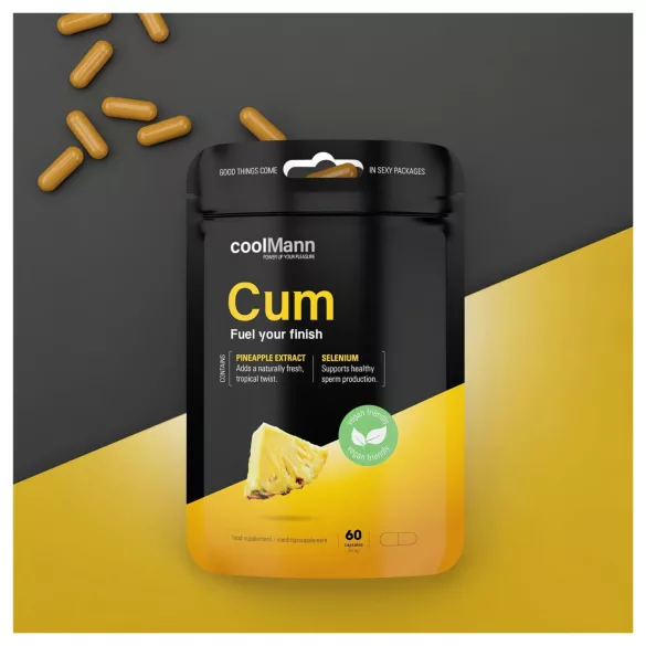 CoolMann Cum - doplněk stravy pro muže s ananasem (60 kapslí)