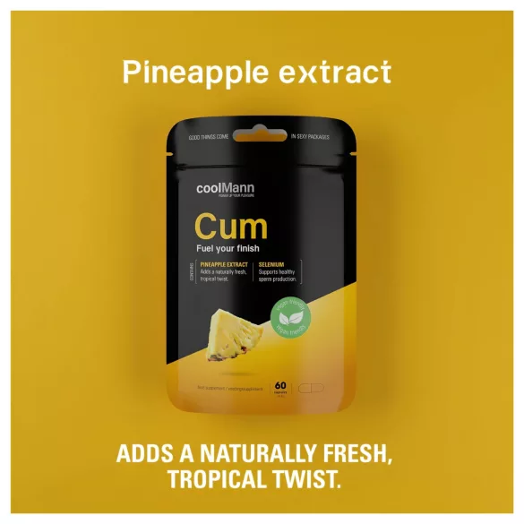 CoolMann Cum - doplněk stravy pro muže s ananasem (60 kapslí)