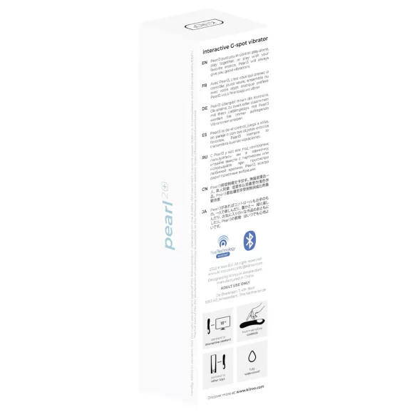 Kiiroo Pearl 2 - interaktivní, vodotěsný vibrátor na bod G (modrý)