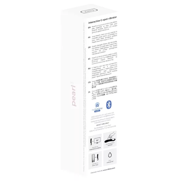 Kiiroo Pearl 3 - interaktivní G-bod vibrátor - vodotěsný - růžový