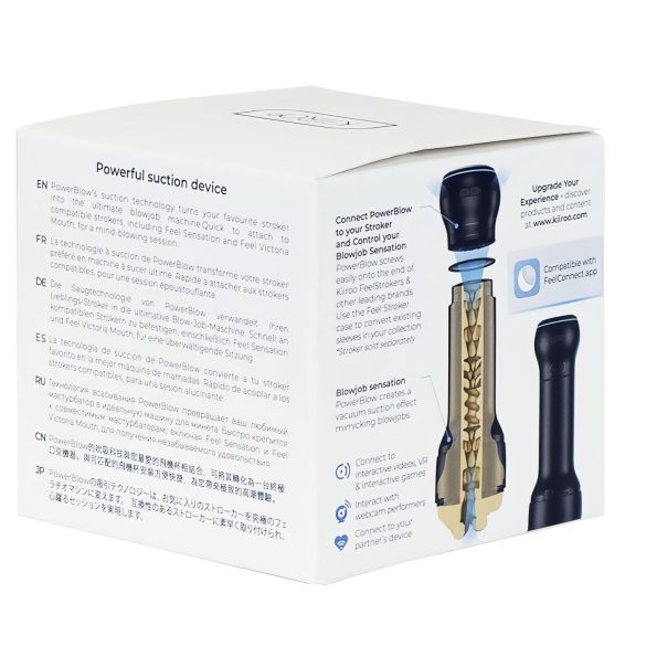 Kiiroo PowerBlow - černý inteligentní sací masturbátor