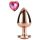 Gleaming Love anální plug srdíčko, růžovozlatý