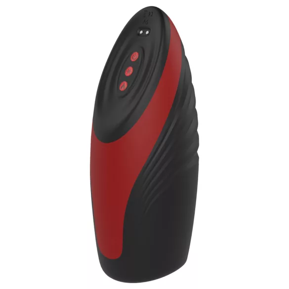 Dreamtoys Essentials - s sací a vibrační masturbátor (černý)