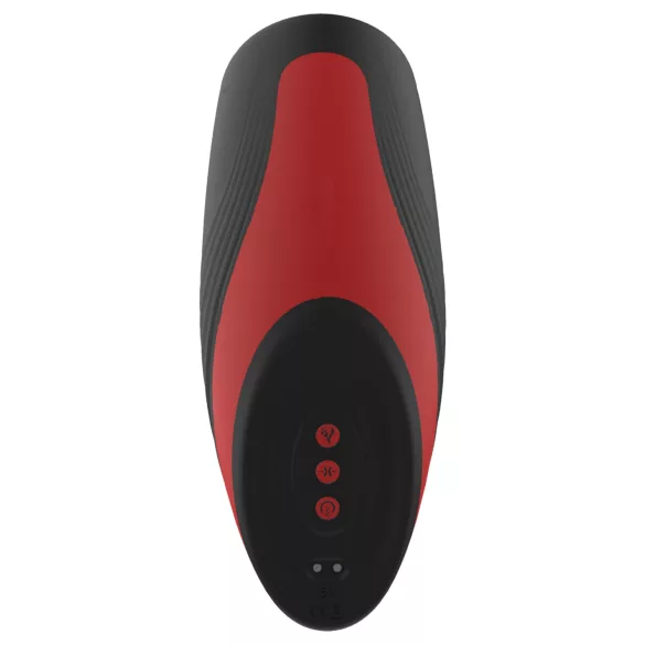 Dreamtoys Essentials - s sací a vibrační masturbátor (černý)