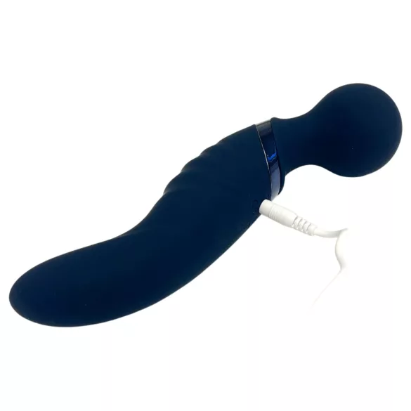 Glam - oboustranný wand vibrátor (tmavě šedý)