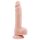 Mr. Dixx 7.6 - přísavkový dildo s varlaty - přírodní (19,5 cm)