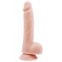 Mr. Dixx 7.6 - přísavkový dildo s varlaty - přírodní (19,5 cm)