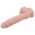 Mr. Dixx 7.6 - přísavkový dildo s varlaty - přírodní (19,5 cm)