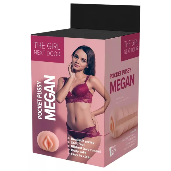 The Girl Next Door Megan - realistická umělá vagína - přírodní barva