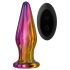 Glamour Glass - špičkový, rádiový, skleněný anální vibrátor (barevný)