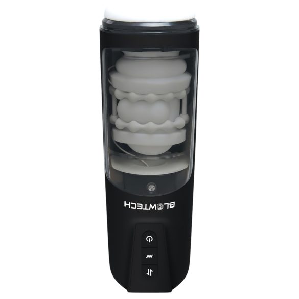 Dreamtoys Blowtech - vibrační, pohyblivý masturbátor (černý)