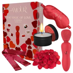 Dreamtoys Amour - sada vibrátorů typu wand (červená)